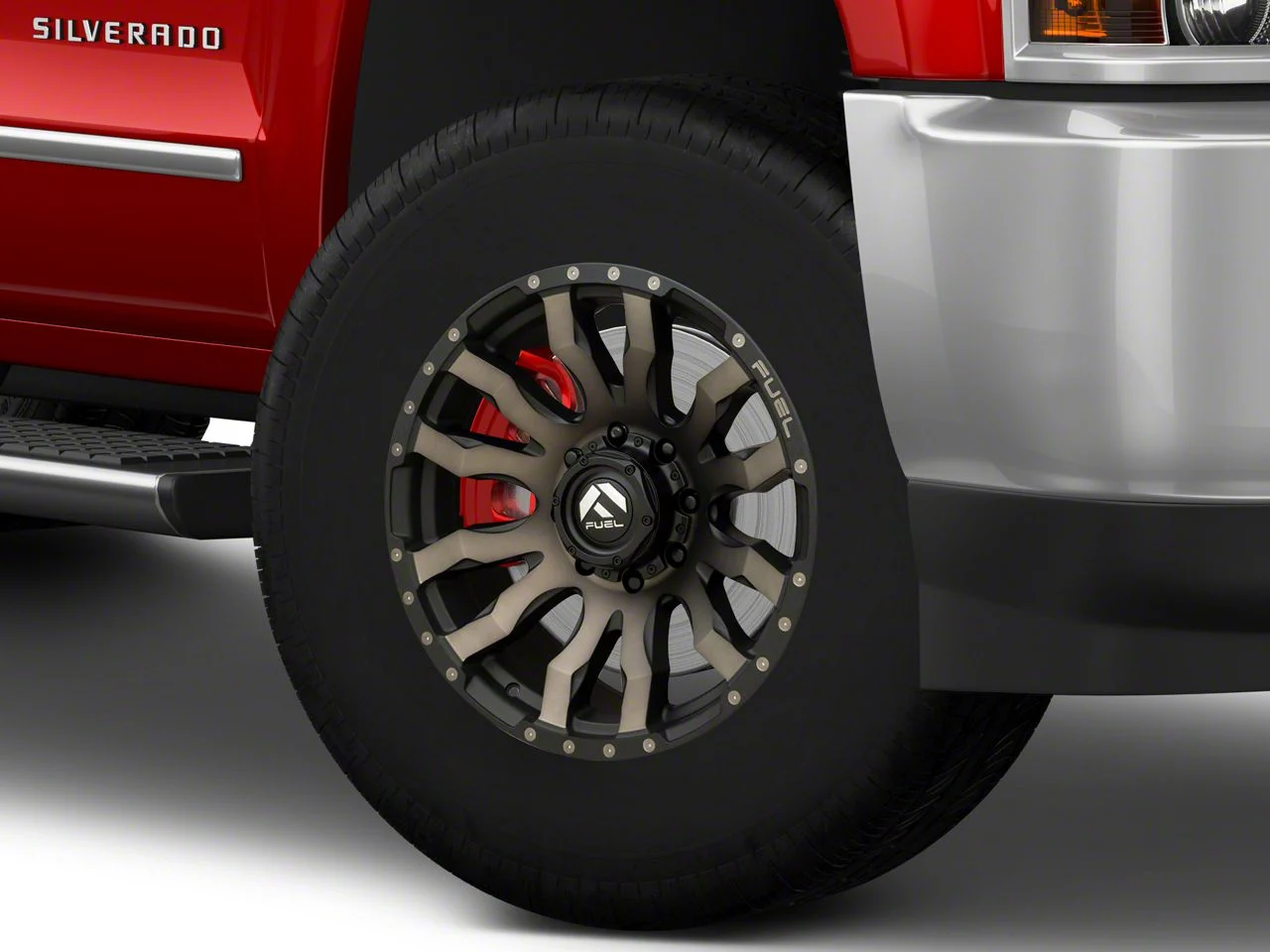 Fuel Wheels Blitz Matte Black Double Dark Tint 8-Lug Wheel; 18x9; -12mm Offset (15-19 Silverado 3500 HD SRW)