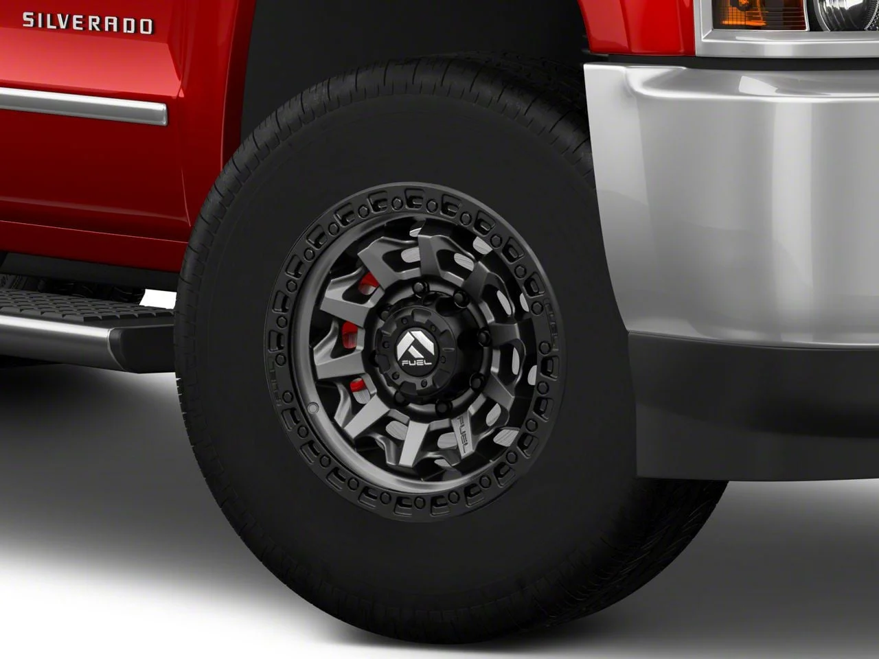Fuel Wheels Covert Matte Gunmetal 8-Lug Wheel; 18x9; 20mm Offset (15-19 Silverado 3500 HD SRW)