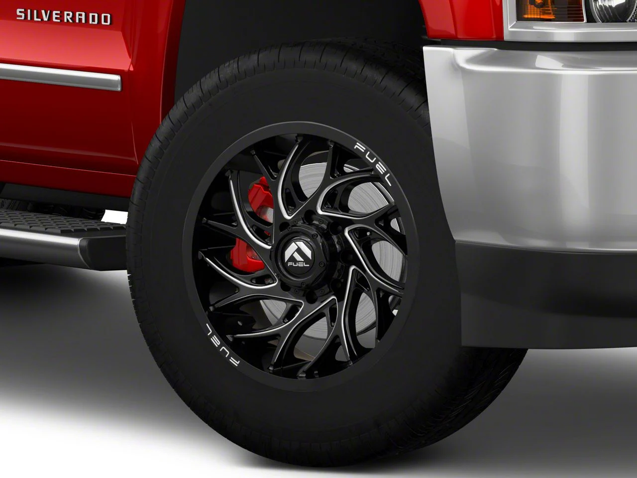 Fuel Wheels Runner Gloss Black Milled 8-Lug Wheel; 20x9; 1mm Offset (15-19 Silverado 3500 HD SRW)