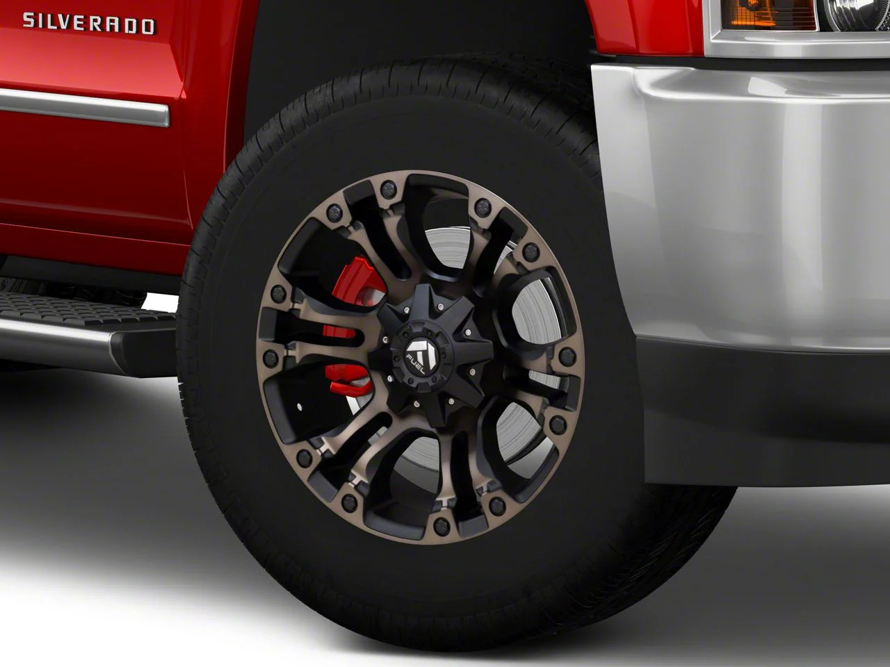 Fuel Wheels Vapor Matte Black Double Dark Tint 8-Lug Wheel; 20x9; 1mm Offset (15-19 Silverado 3500 HD SRW)