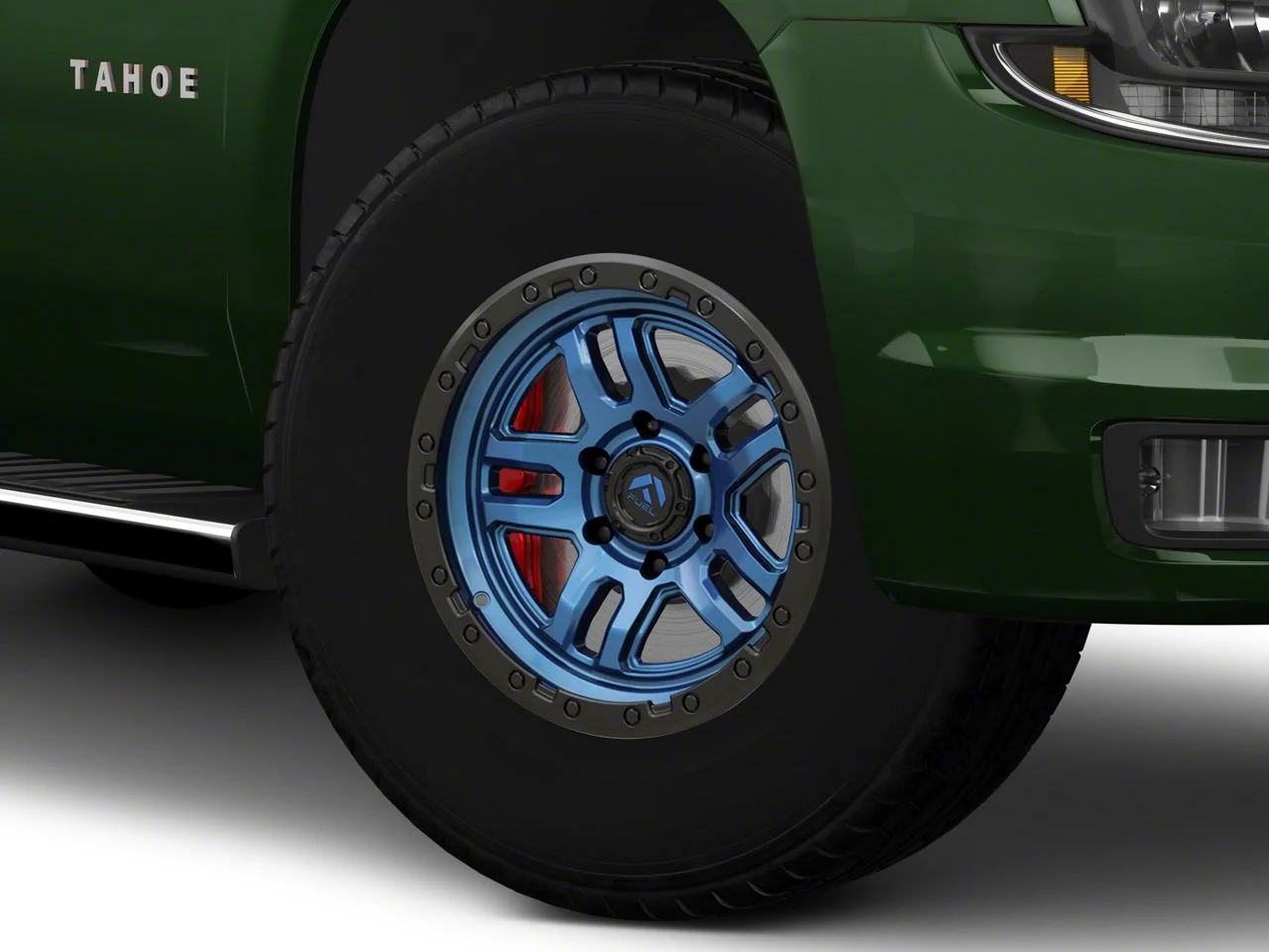 Fuel Wheels Ammo Gloss Blue with Black Bead Ring 6-Lug Wheel; 17x9; -12mm Offset (15-20 Tahoe)