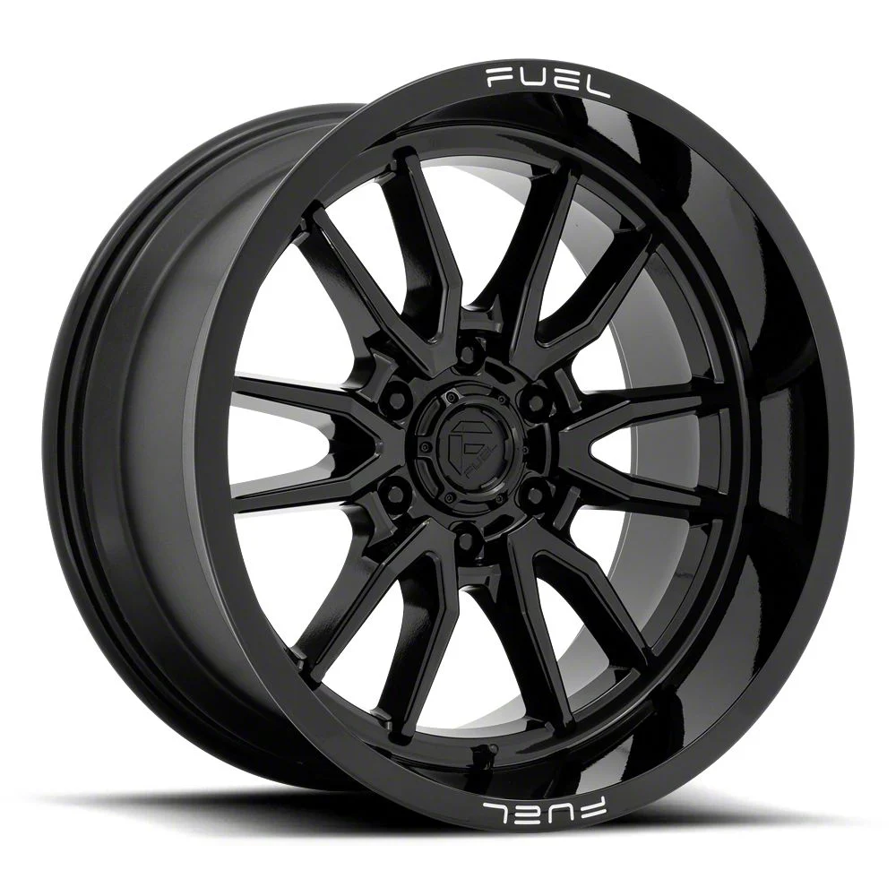 Fuel Wheels Clash Gloss Black 6-Lug Wheel; 18x9; 1mm Offset (15-20 Tahoe)