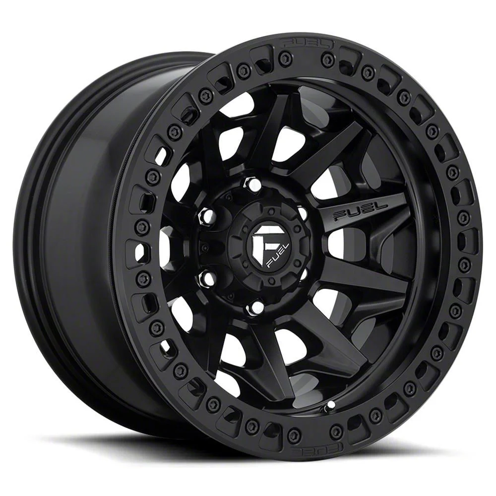 Fuel Wheels Covert Beadlock Matte Black 6-Lug Wheel; 17x9; -15mm Offset (15-20 Tahoe)
