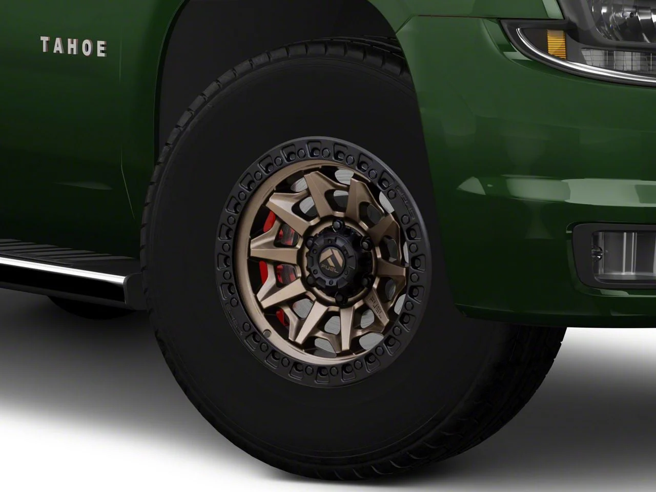 Fuel Wheels Covert Matte Bronze with Black Bead Ring 6-Lug Wheel; 17x9; 1mm Offset (15-20 Tahoe)