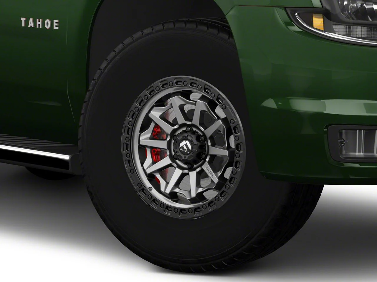 Fuel Wheels Covert Matte Gunmetal with Black Bead Ring 6-Lug Wheel; 17x8.5; 14mm Offset (15-20 Tahoe)