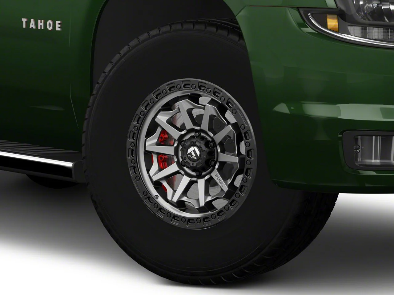 Fuel Wheels Covert Matte Gunmetal with Black Bead Ring 6-Lug Wheel; 17x9; 1mm Offset (15-20 Tahoe)