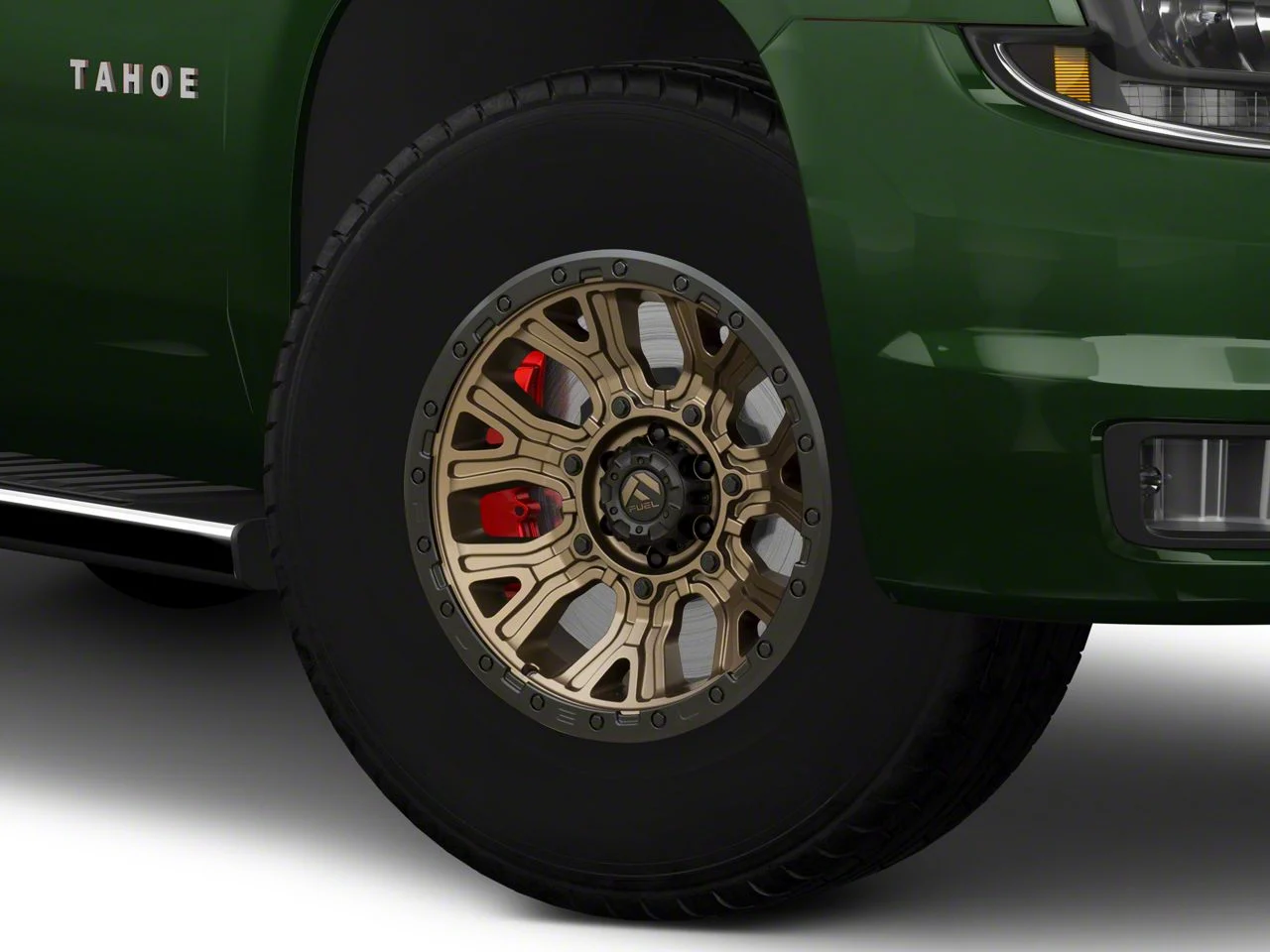 Fuel Wheels Traction Matte Bronze with Black Ring 6-Lug Wheel; 17x9; -12mm Offset (15-20 Tahoe)