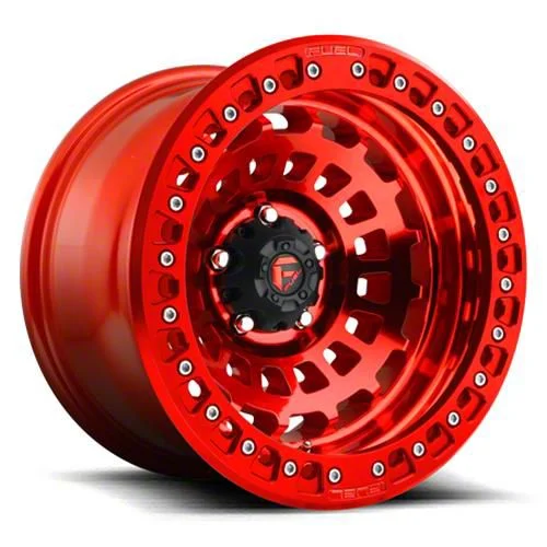 Fuel Wheels Zephyr Beadlock Candy Red 6-Lug Wheel; 17x9; -15mm Offset (15-20 Tahoe)