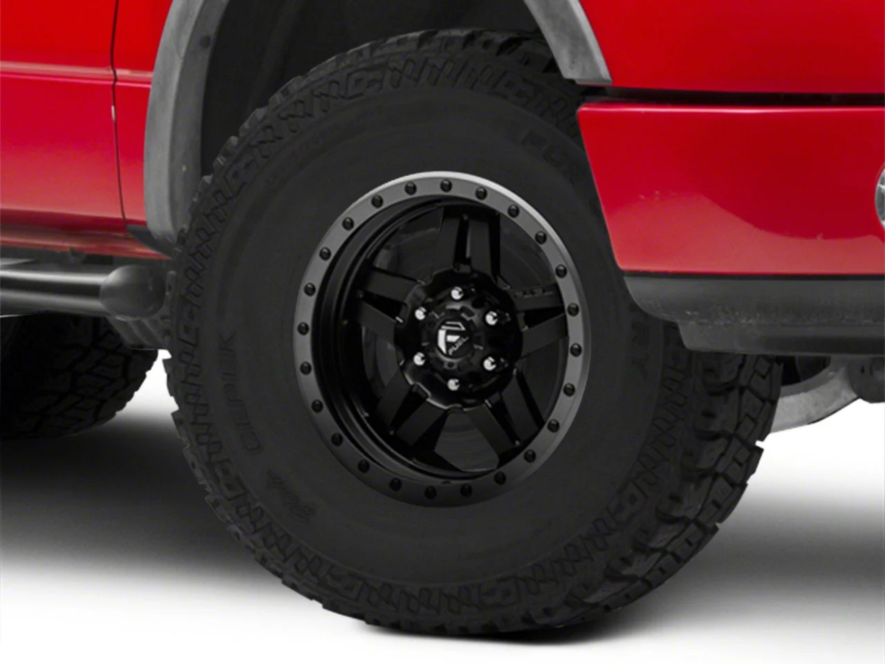 Fuel Wheels Anza Matte Black with Anthracite Ring 6-Lug Wheel; 18x9; 1mm Offset (04-08 F-150)