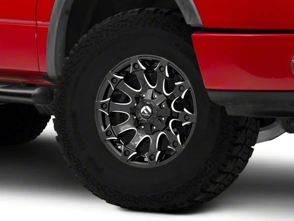 Fuel Wheels Battle Axe Gloss Black Milled 6-Lug Wheel; 18x9; 20mm Offset (04-08 F-150)