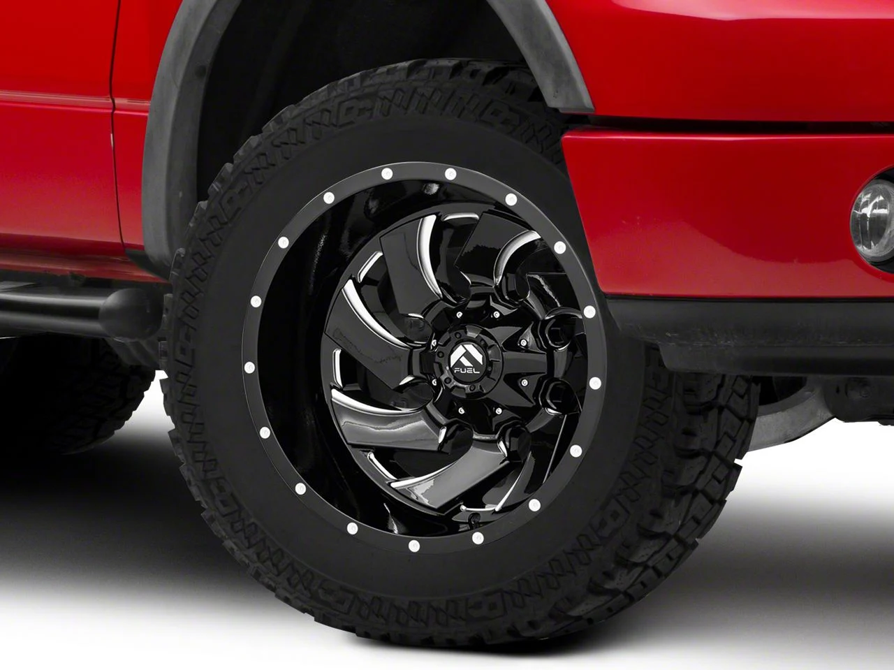 Fuel Wheels Cleaver Gloss Black Milled 6-Lug Wheel; 20x9; 20mm Offset (04-08 F-150)