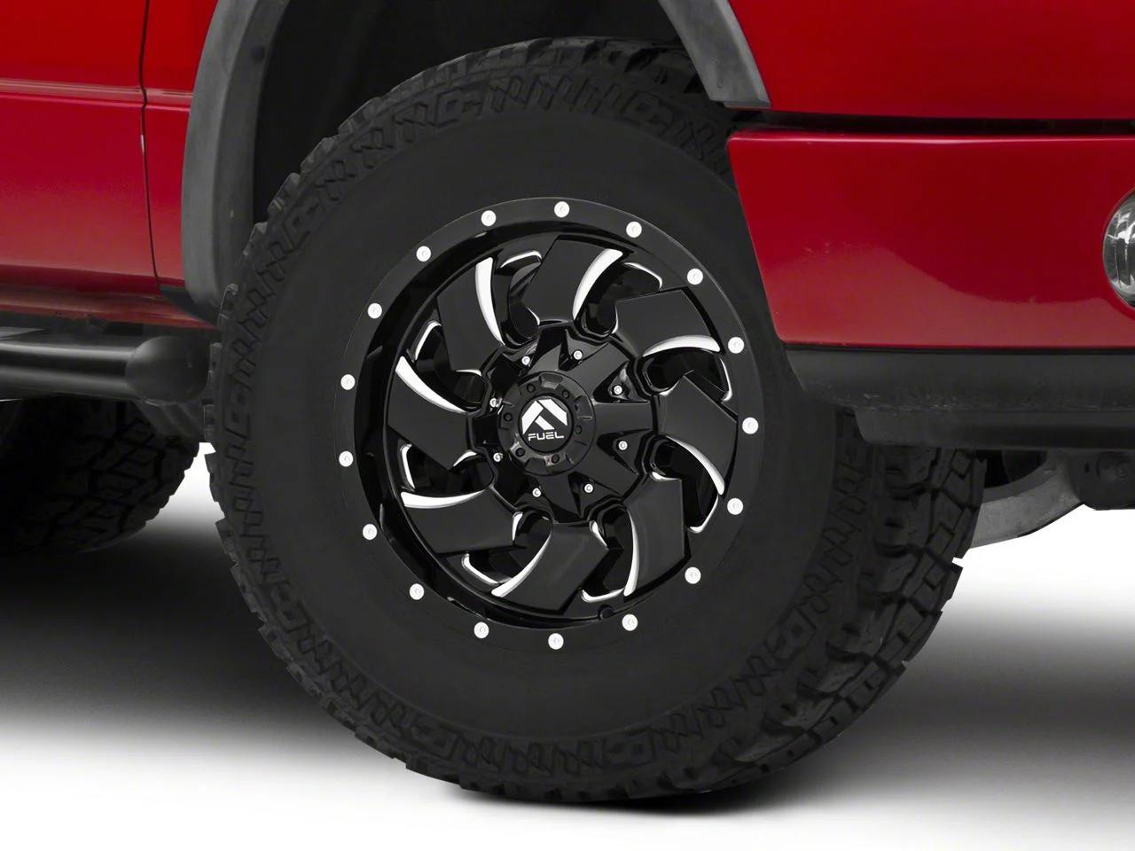 Fuel Wheels Cleaver Gloss Black Milled 6-Lug Wheel; 17x9; -12mm Offset (04-08 F-150)