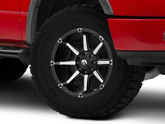 Fuel Wheels Coupler Matte Black Machined 6-Lug Wheel; 20x10; -12mm Offset (04-08 F-150)