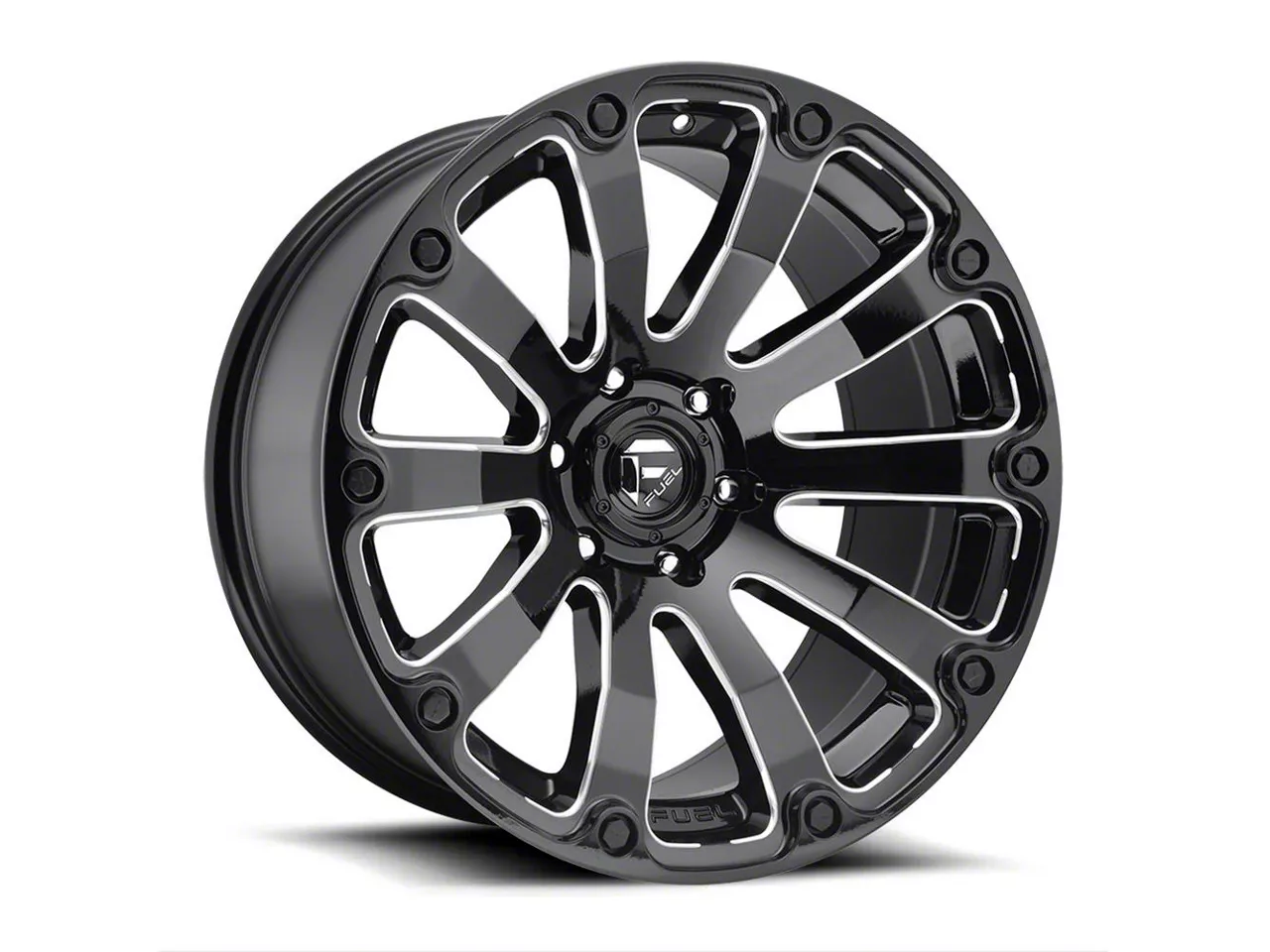 Fuel Wheels Diesel Gloss Black Milled 6-Lug Wheel; 20x9; 1mm Offset (04-08 F-150)