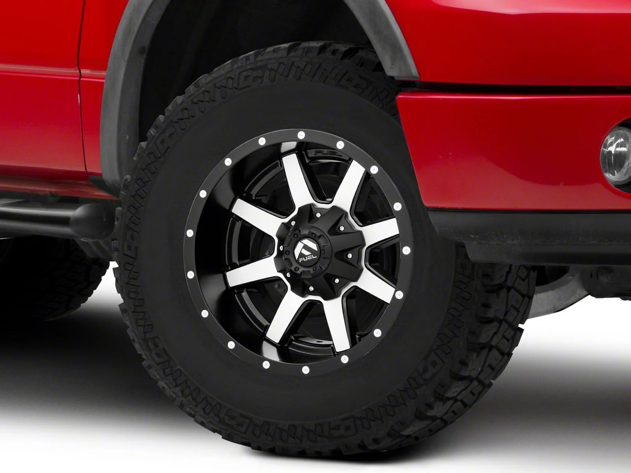 Fuel Wheels Maverick Matte Black Machined 6-Lug Wheel; 17x9; -12mm Offset (04-08 F-150)
