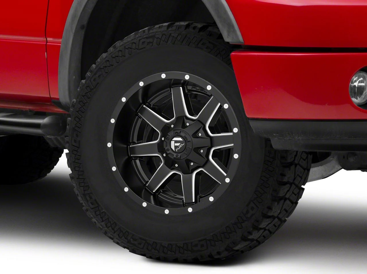 Fuel Wheels Maverick Matte Black Milled 6-Lug Wheel; 17x9; -12mm Offset (04-08 F-150)