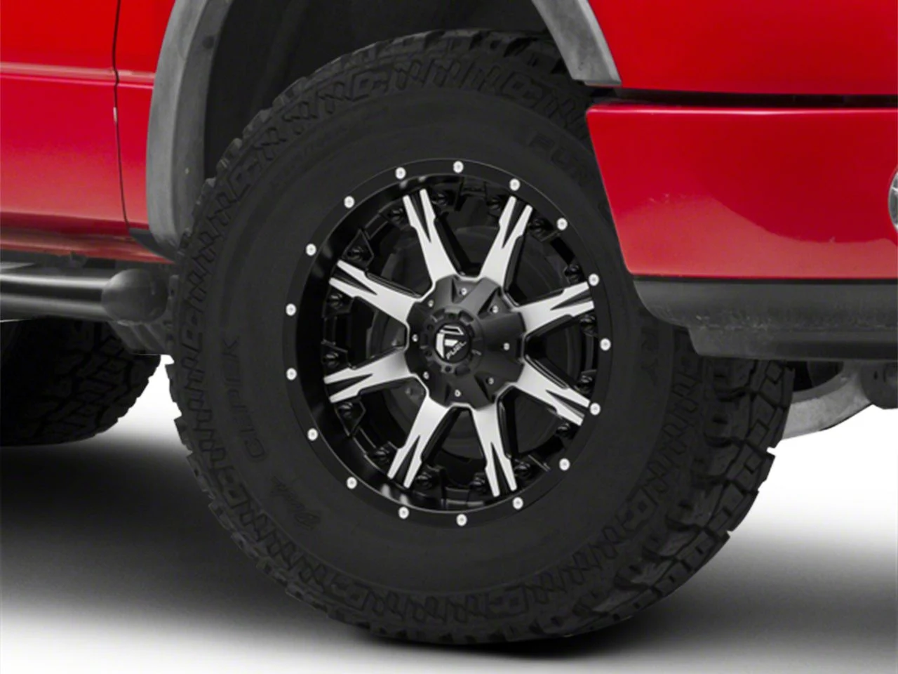 Fuel Wheels NUTZ Matte Black Machined 6-Lug Wheel; 20x9; 1mm Offset (04-08 F-150)