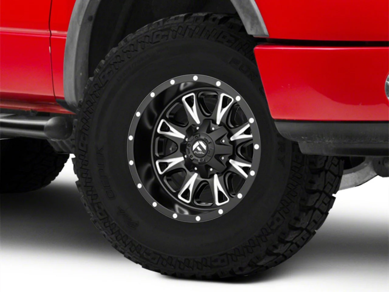 Fuel Wheels Throttle Matte Black Milled 6-Lug Wheel; 18x10; -24mm Offset (04-08 F-150)