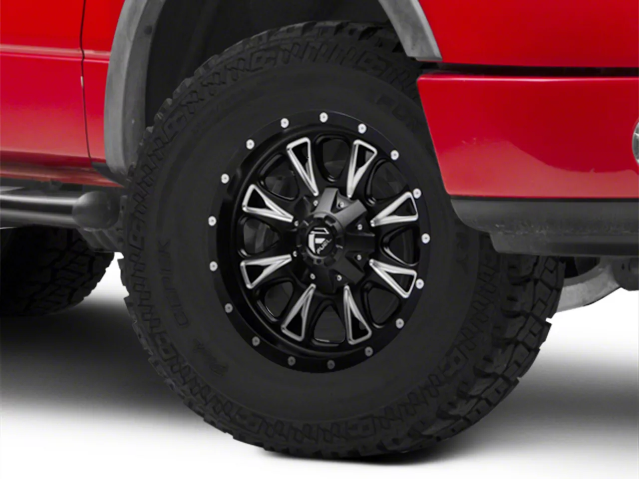 Fuel Wheels Throttle Matte Black Milled 6-Lug Wheel; 18x9; 20mm Offset (04-08 F-150)