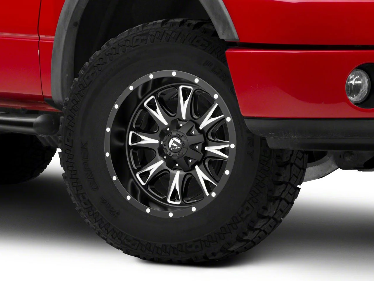 Fuel Wheels Throttle Matte Black Milled 6-Lug Wheel; 20x10; -24mm Offset (04-08 F-150)