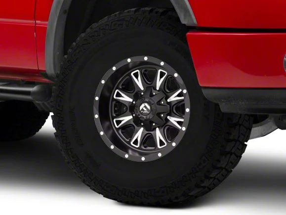 Fuel Wheels Throttle Matte Black Milled 6-Lug Wheel; 17x9; 1mm Offset (04-08 F-150)