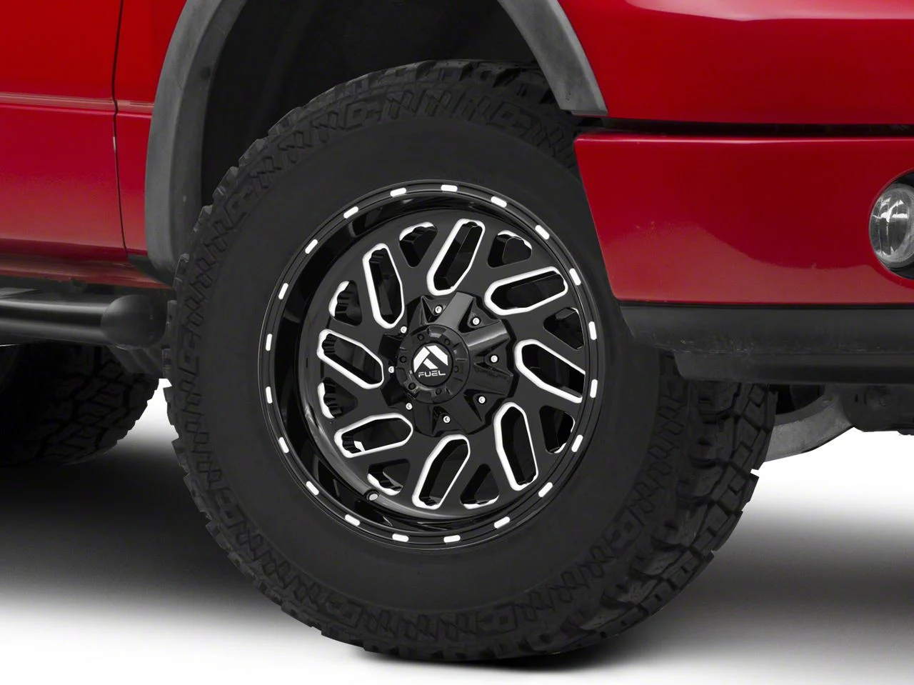 Fuel Wheels Triton Gloss Black Milled 6-Lug Wheel; 18x9; 1mm Offset (04-08 F-150)
