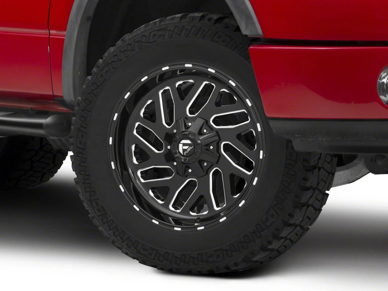 Fuel Wheels Triton Gloss Black Milled 6-Lug Wheel; 20x9; 1mm Offset (04-08 F-150)