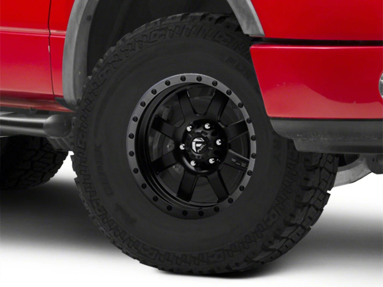 Fuel Wheels Trophy Matte Black with Anthracite Ring 6-Lug Wheel; 18x9; 1mm Offset (04-08 F-150)