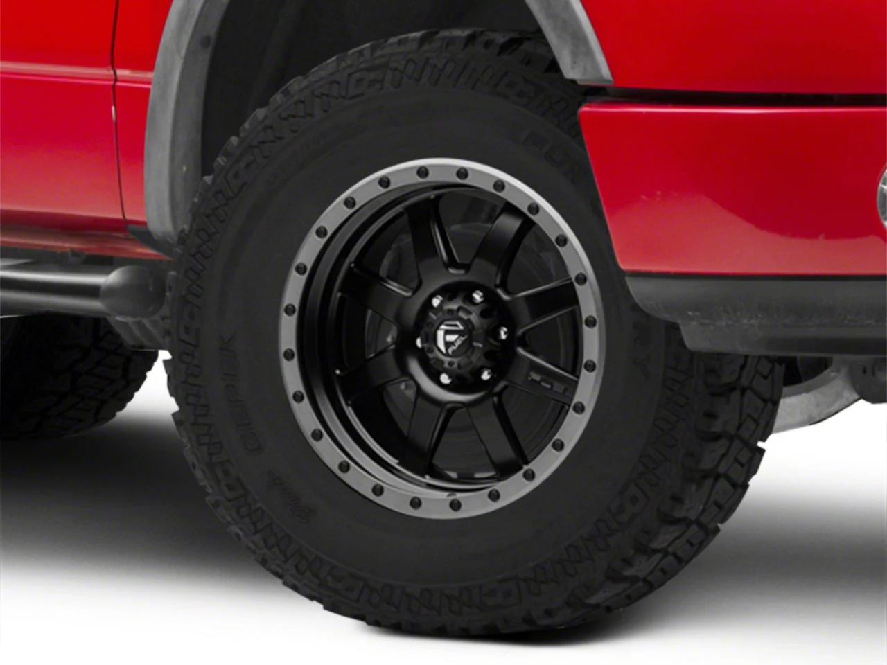 Fuel Wheels Trophy Matte Black with Anthracite Ring 6-Lug Wheel; 20x9; 1mm Offset (04-08 F-150)