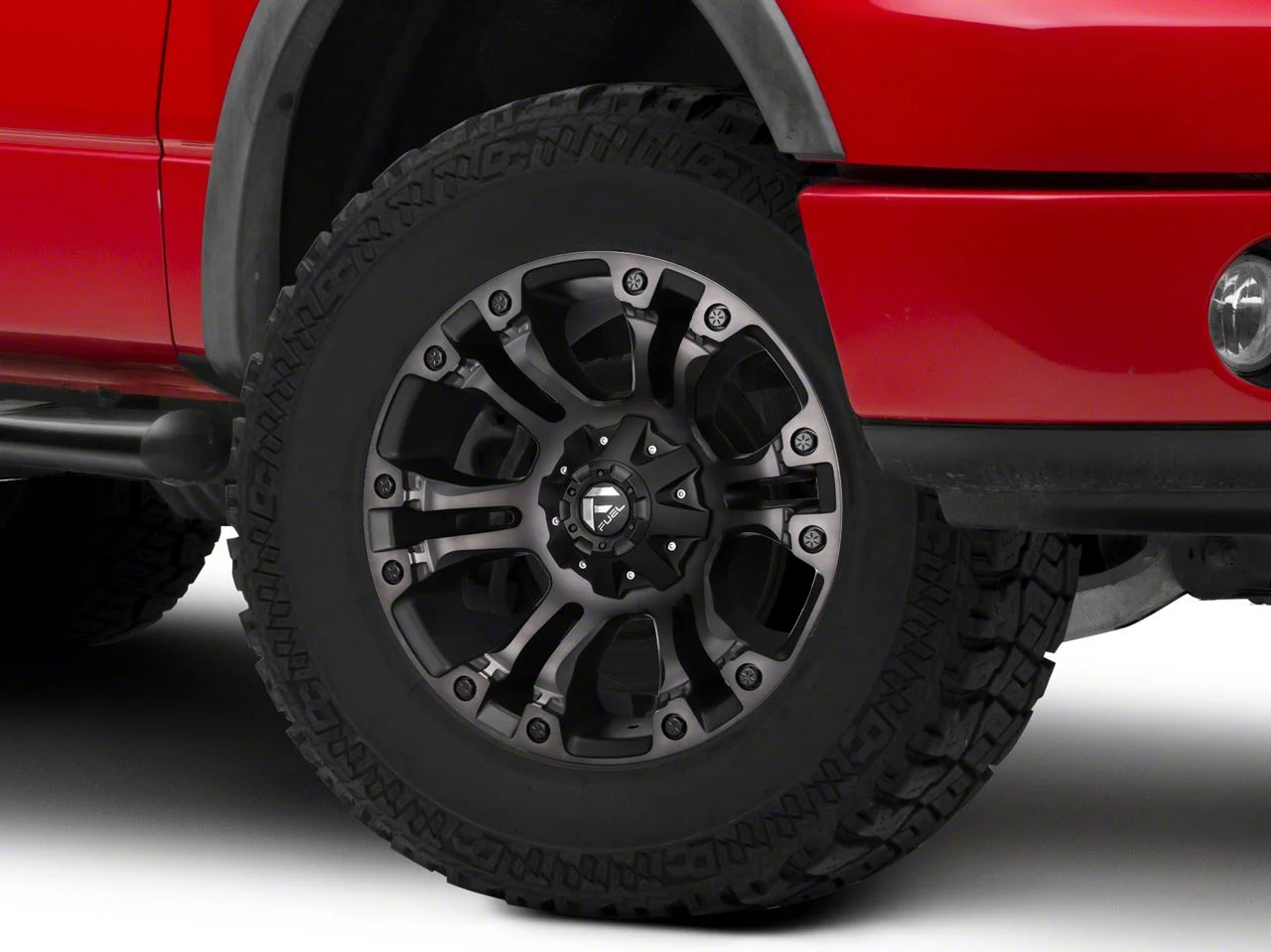 Fuel Wheels Vapor Matte Black Double Dark 6-Lug Wheel; 18x9; -13mm Offset (04-08 F-150)