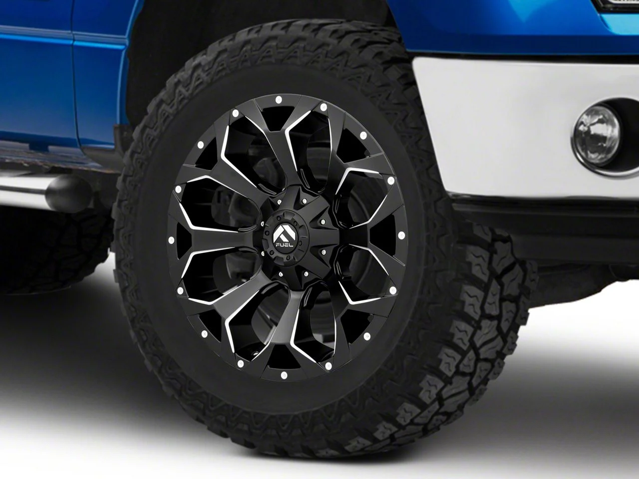 Fuel Wheels Assault Satin Black Milled 6-Lug Wheel; 20x9; 1mm Offset (09-14 F-150)