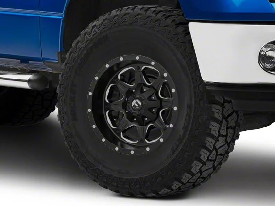 Fuel Wheels Boost Matte Black Milled 6-Lug Wheel; 17x9; -12mm Offset (09-14 F-150)