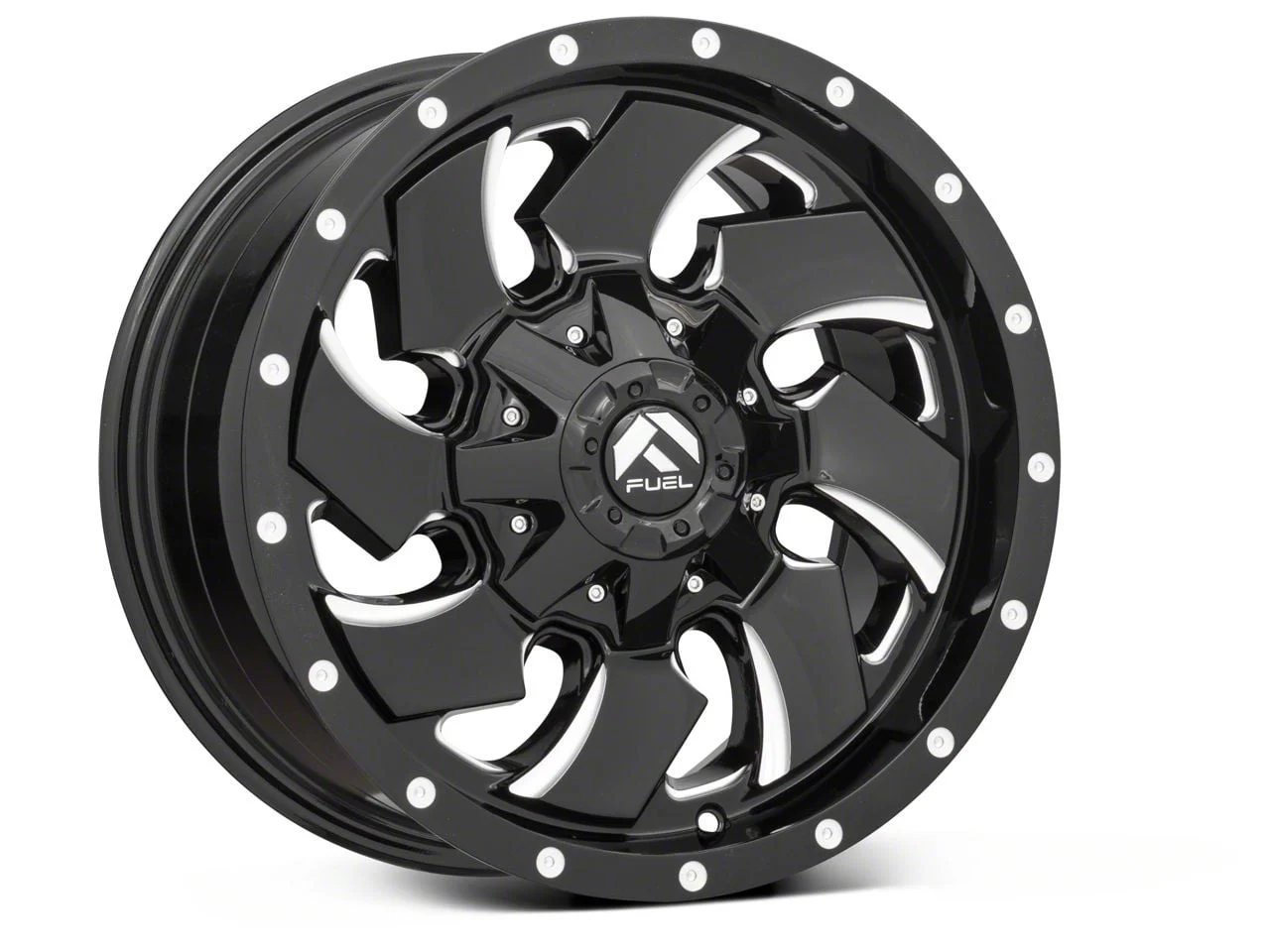 Fuel Wheels Cleaver Gloss Black Milled 6-Lug Wheel; 20x9; 20mm Offset (09-14 F-150)