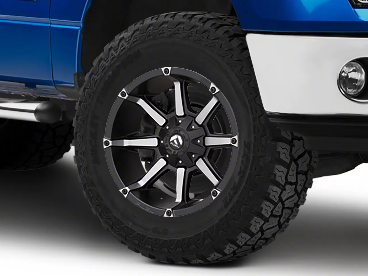 Fuel Wheels Coupler Matte Black Machined 6-Lug Wheel; 20x10; -12mm Offset (09-14 F-150)