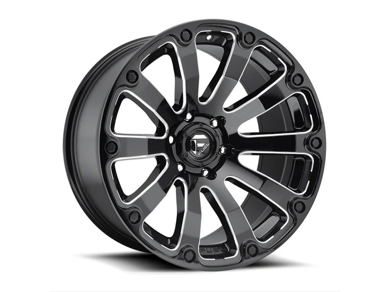 Fuel Wheels Diesel Gloss Black Milled 6-Lug Wheel; 20x9; 1mm Offset (09-14 F-150)