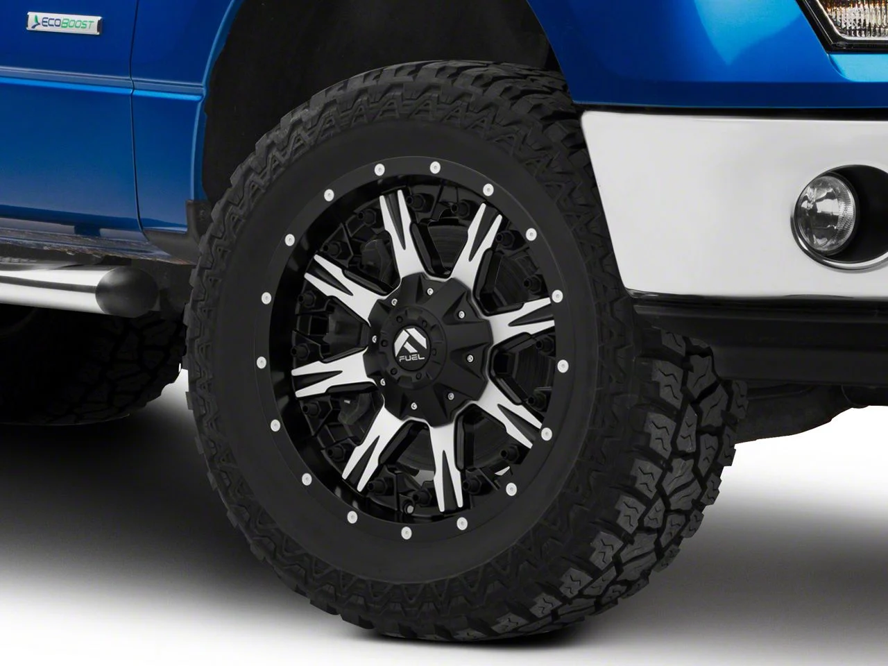 Fuel Wheels NUTZ Matte Black Machined 6-Lug Wheel; 20x10; -24mm Offset (09-14 F-150)