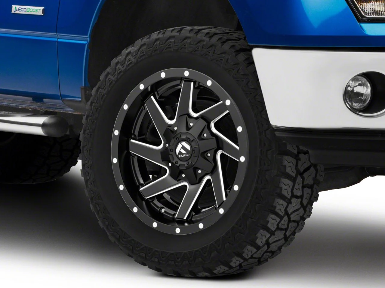 Fuel Wheels Renegade Matte Black Milled 6-Lug Wheel; 20x9; 1mm Offset (09-14 F-150)