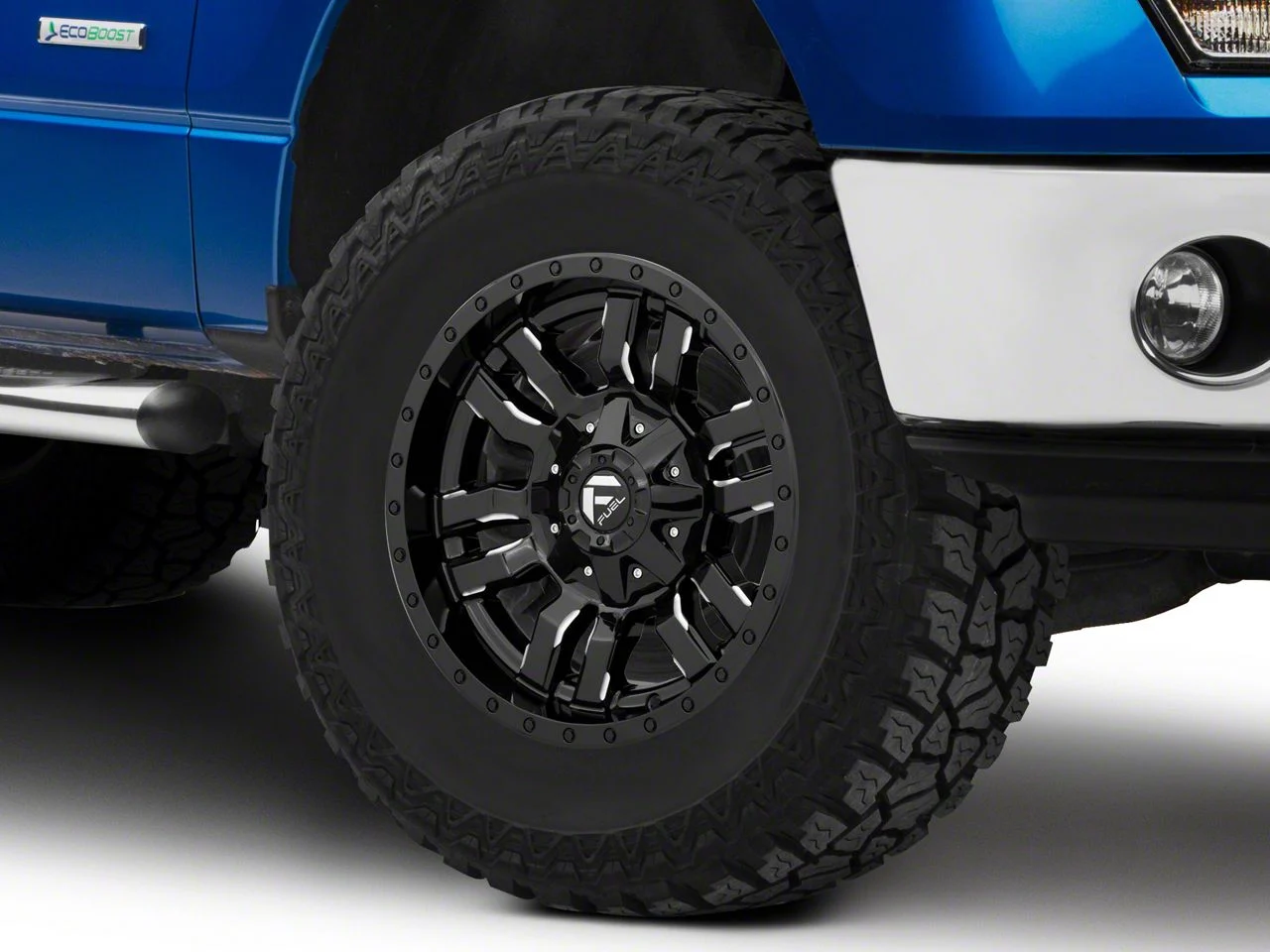 Fuel Wheels Sledge Gloss Black Milled 6-Lug Wheel; 17x9; -12mm Offset (09-14 F-150)