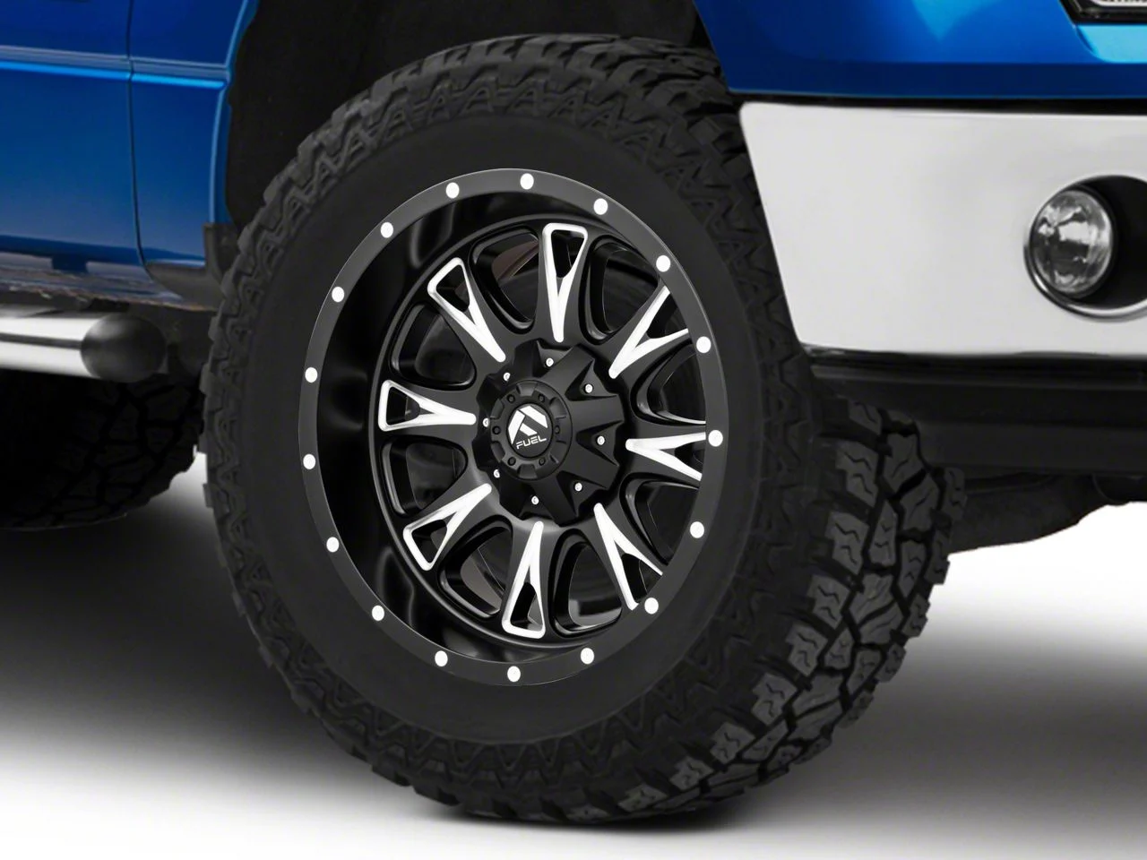 Fuel Wheels Throttle Matte Black Milled 6-Lug Wheel; 20x10; -24mm Offset (09-14 F-150)
