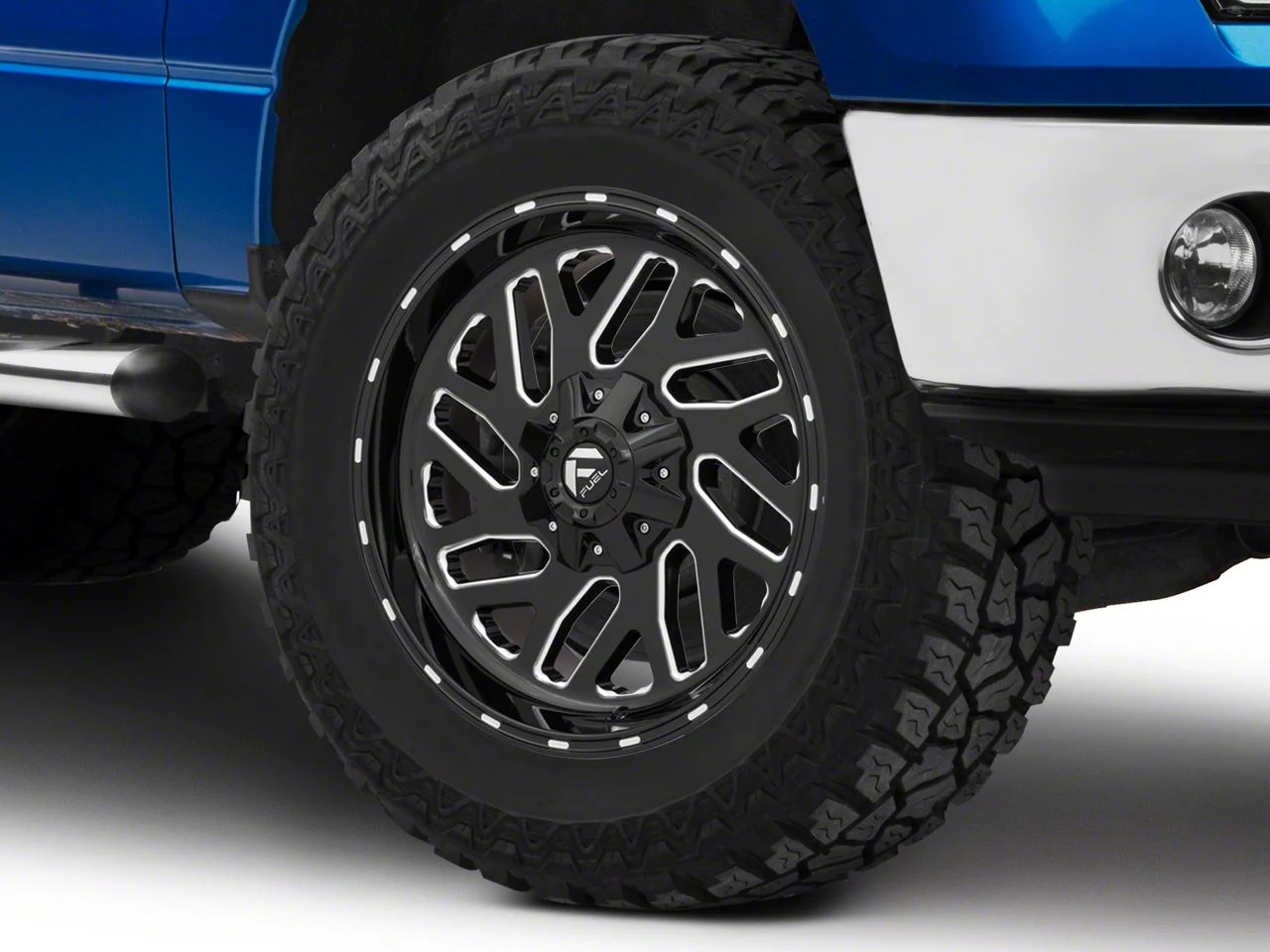 Fuel Wheels Triton Gloss Black Milled 6-Lug Wheel; 20x9; 1mm Offset (09-14 F-150)