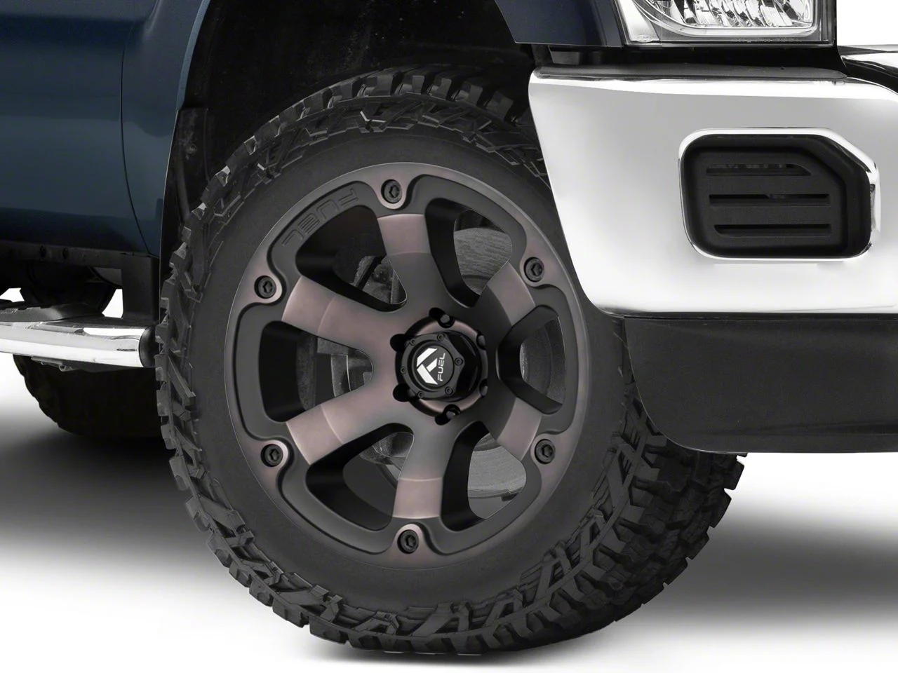 Fuel Wheels Beast Matte Black Machined 8-Lug Wheel; 20x10; -18mm Offset (11-16 F-350 Super Duty SRW)