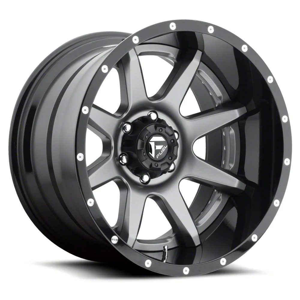 Fuel Wheels Rampage Matte Gunmetal 8-Lug Wheel; 20x10; -19mm Offset (11-16 F-350 Super Duty SRW)