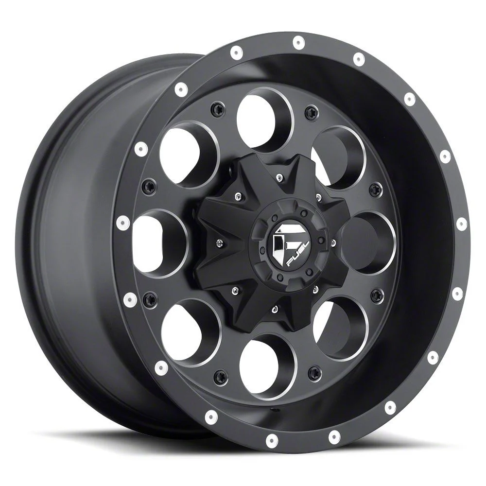 Fuel Wheels Revolver Matte Black Milled 8-Lug Wheel; 17x9; -12mm Offset (11-16 F-250 Super Duty)