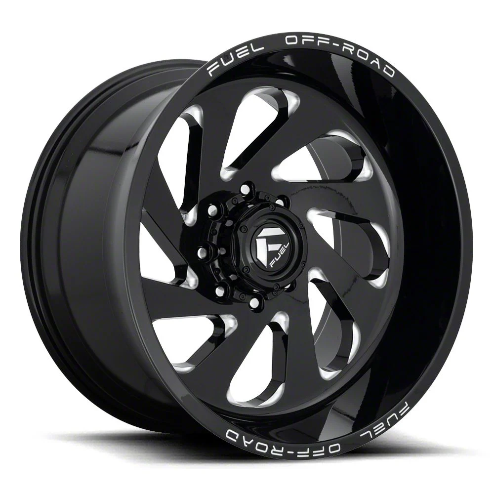Fuel Wheels Vortex Gloss Black Milled 8-Lug Wheel; 20x10; -18mm Offset (11-16 F-250 Super Duty)