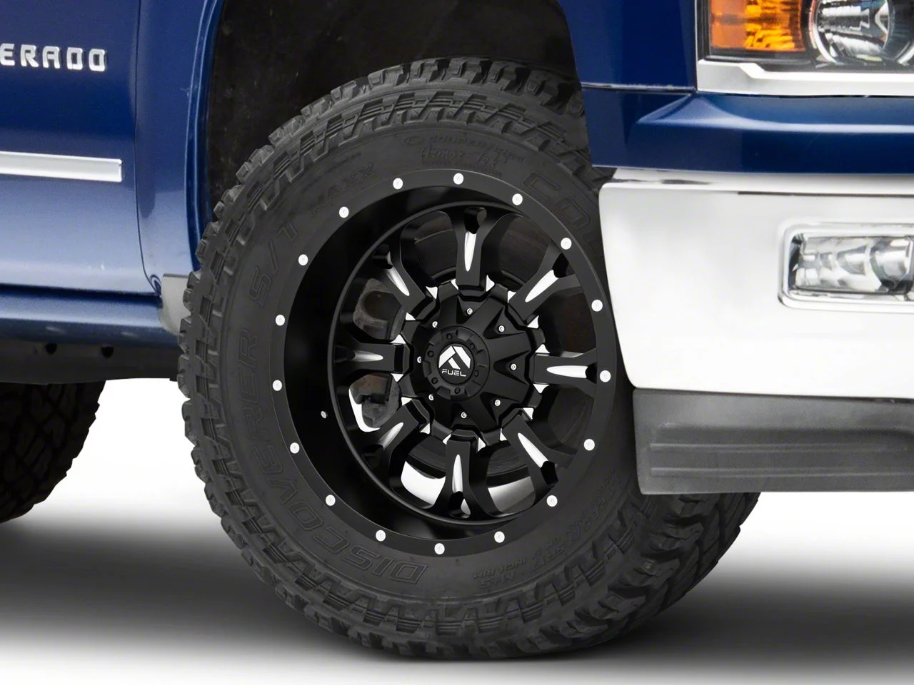 Fuel Wheels Krank Matte Black Milled 6-Lug Wheel; 20x10; -24mm Offset (14-18 Silverado 1500)