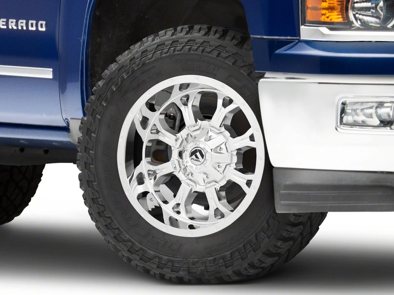 Fuel Wheels Krank Chrome 6-Lug Wheel; 20x10; -12mm Offset (14-18 Silverado 1500)
