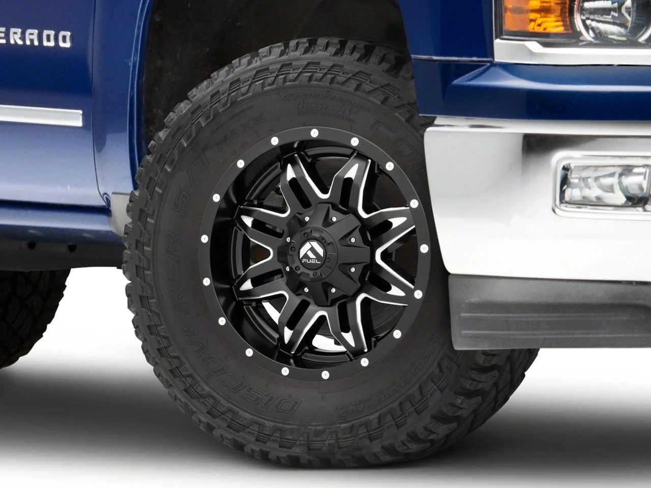 Fuel Wheels Lethal Matte Black Milled 6-Lug Wheel; 18x9; 20mm Offset (14-18 Silverado 1500)