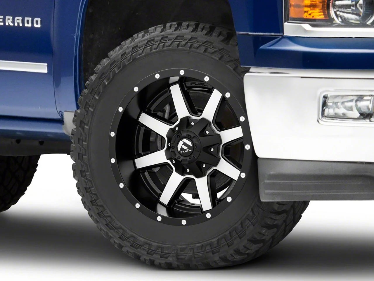 Fuel Wheels Maverick Matte Black Machined 6-Lug Wheel; 20x10; -24mm Offset (14-18 Silverado 1500)