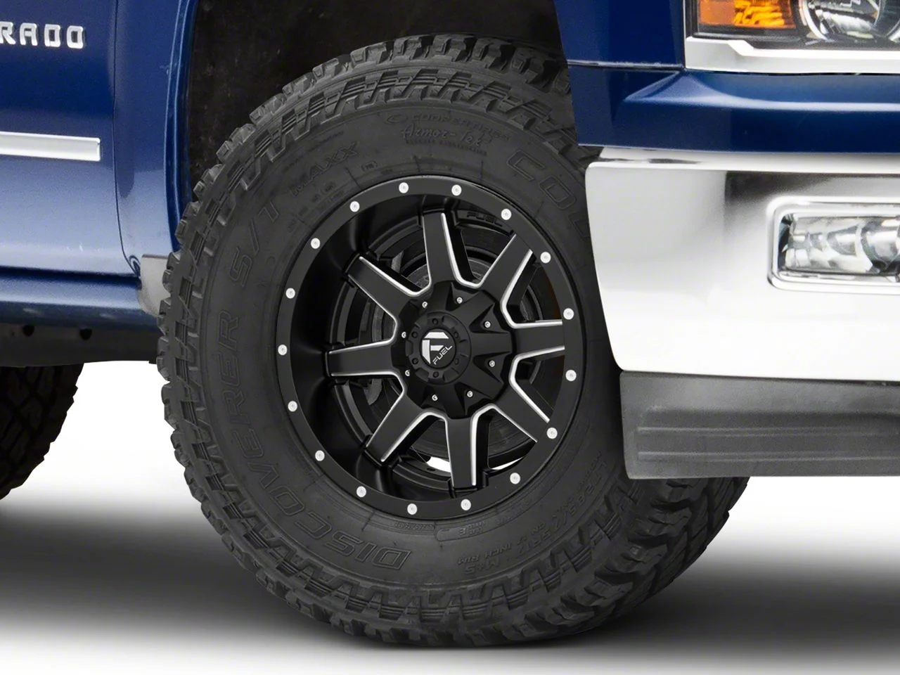 Fuel Wheels Maverick Matte Black Milled 6-Lug Wheel; 17x9; 1mm Offset (14-18 Silverado 1500)