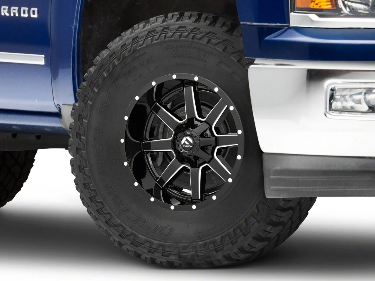 Fuel Wheels Maverick Gloss Black Milled 6-Lug Wheel; 17x9; -12mm Offset (14-18 Silverado 1500)